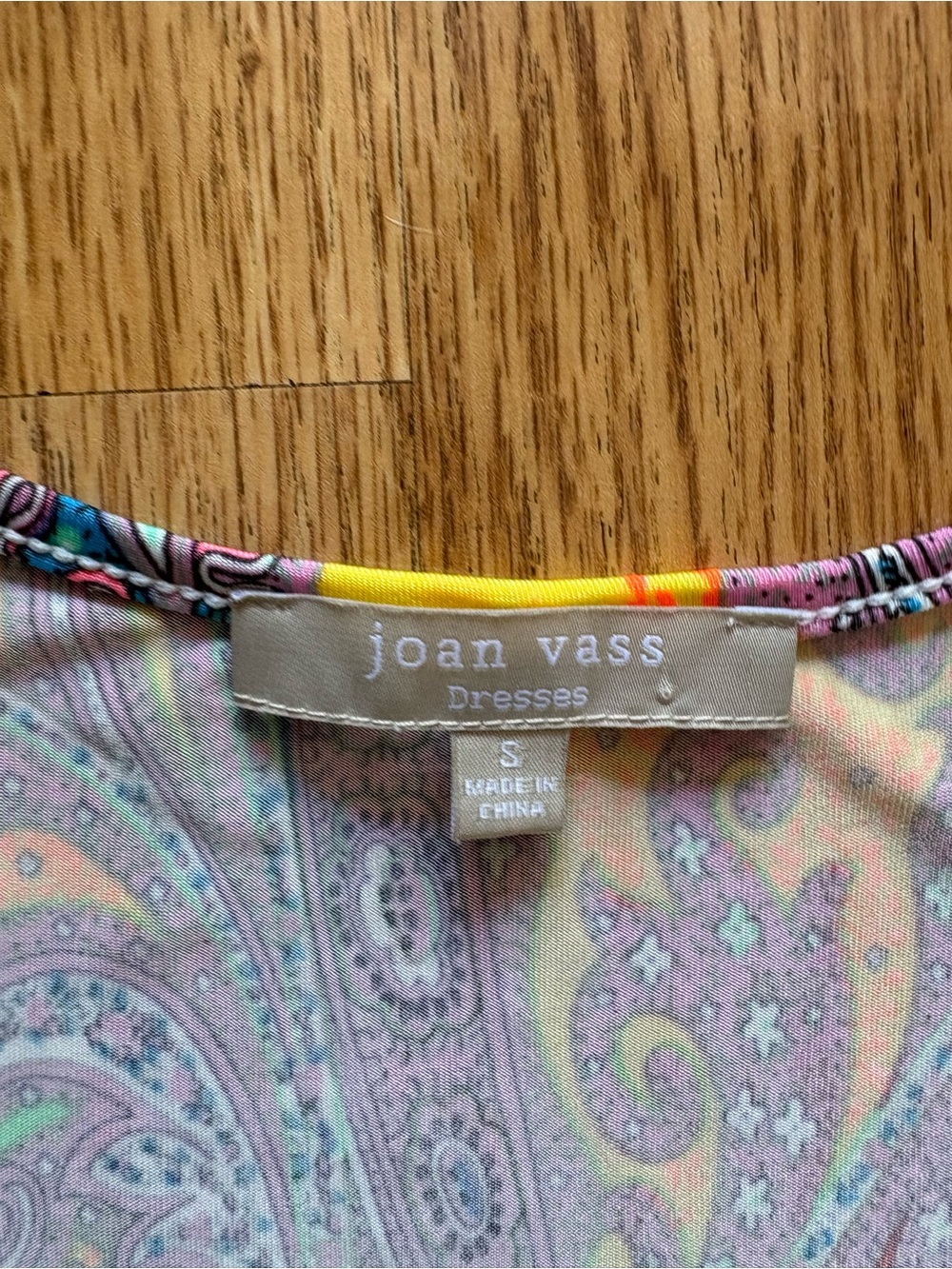Joan Vass Paisley Print Maxi Dress – Size Small - Picture 2 of 3